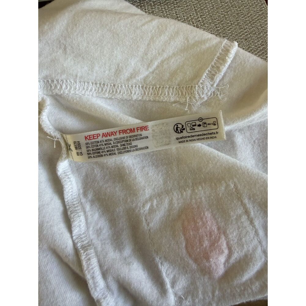 FP Movement Inspire Crochet Logo Tank Cropped White Coral Size S - Picture 7 of 7